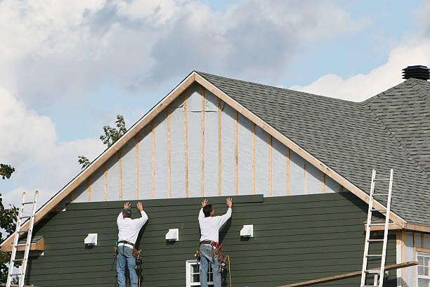 Professional Wood Siding technician working in Lawndale, NC